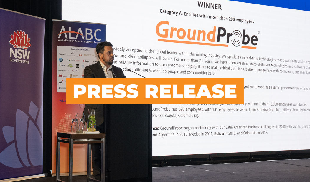 GroundProbe gana el Premio a la Excelencia Empresarial 2023 del Australia-Latin America Business Council