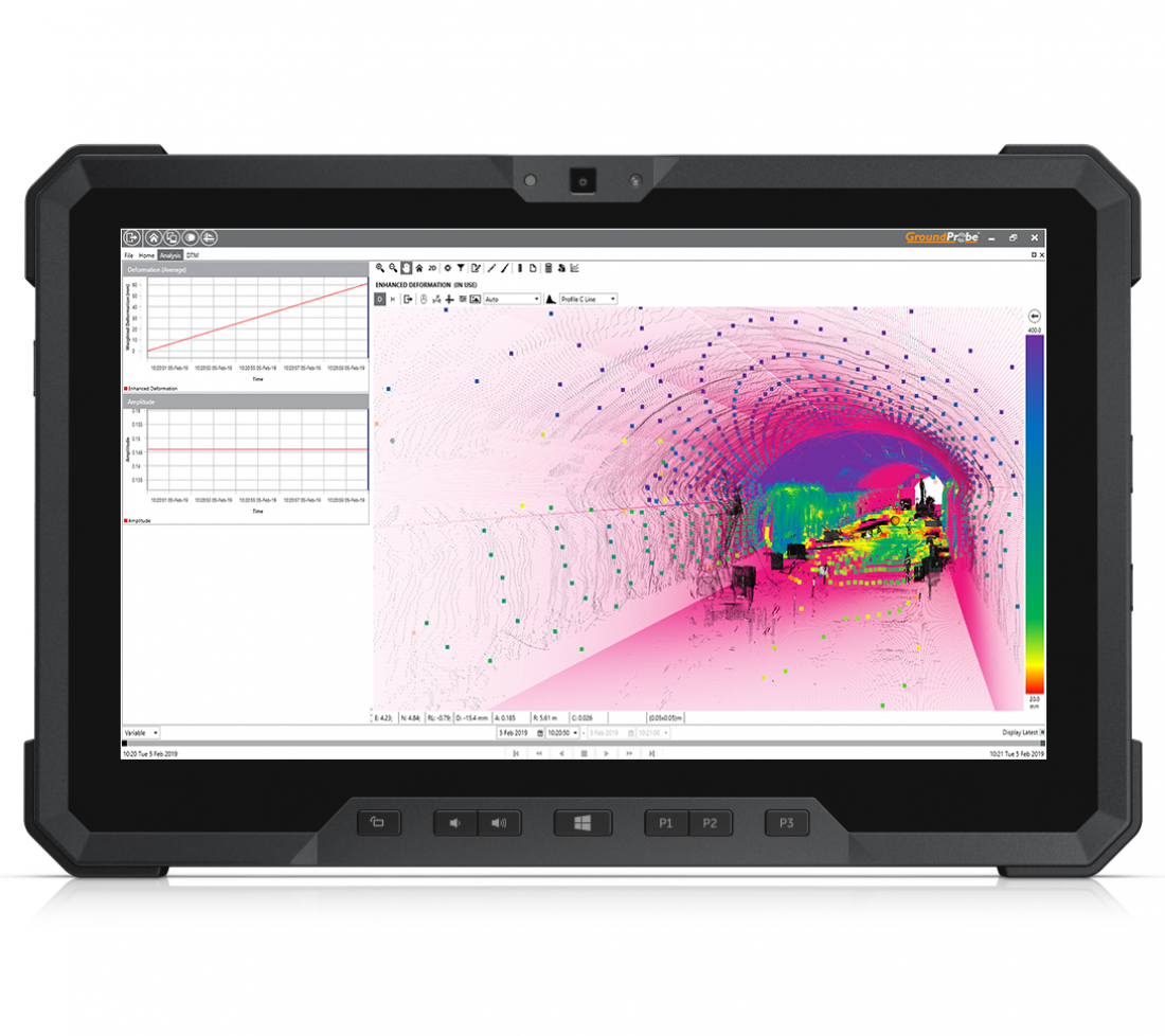 GML data analysed on a tablet