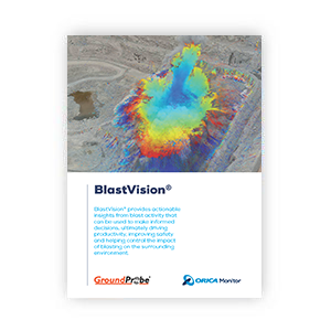 The first page of the GroundProbe BlastVision flyer